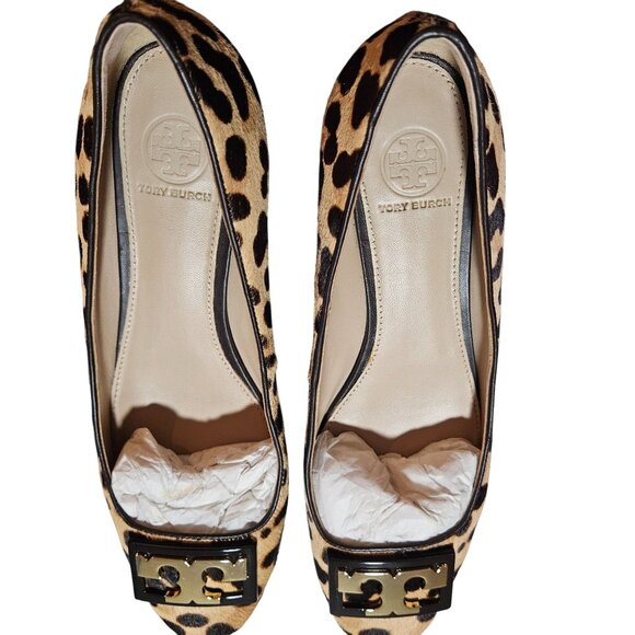 Tory Burch Women Leopard Print 9M Flats AnimalPrint Quiet Luxury Statement Piece - Picture 10 of 16